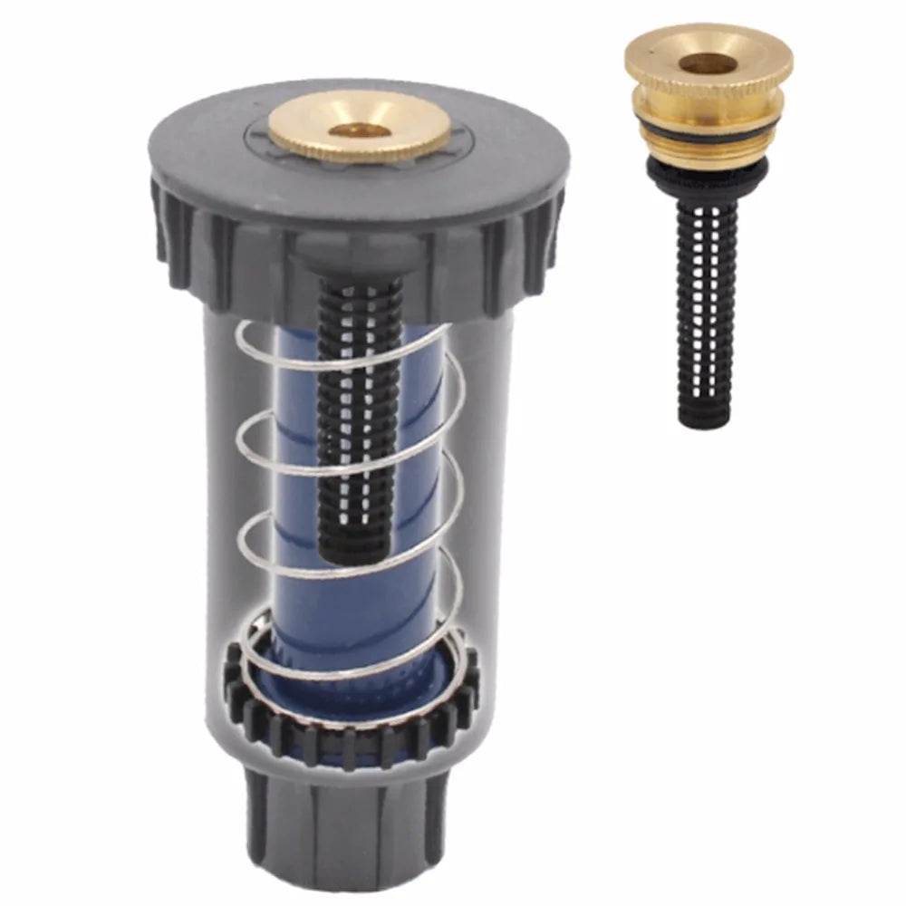 Qoraheyhub 360 degree stretch scattering sprinkler with durable black and brass components