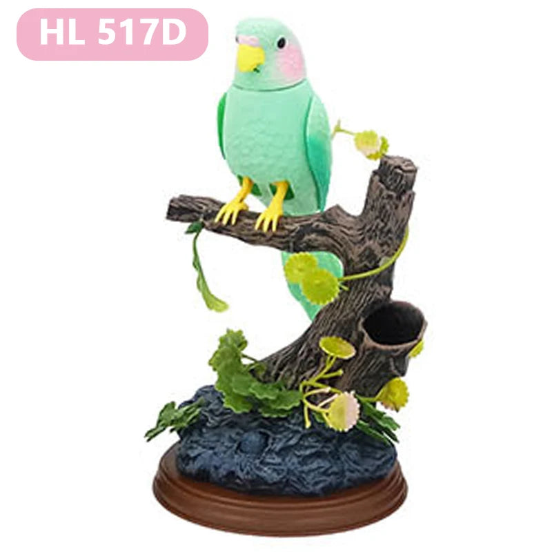Electric Simulation Voice Control Parrot Toy Musical Magpie Talking Electronic Pet Bird Model Decoration Children'S Toy Gift - Qoraheyhub