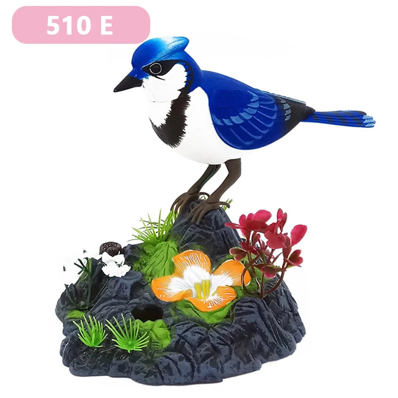 Electric Simulation Voice Control Parrot Toy Musical Magpie Talking Electronic Pet Bird Model Decoration Children'S Toy Gift - Qoraheyhub