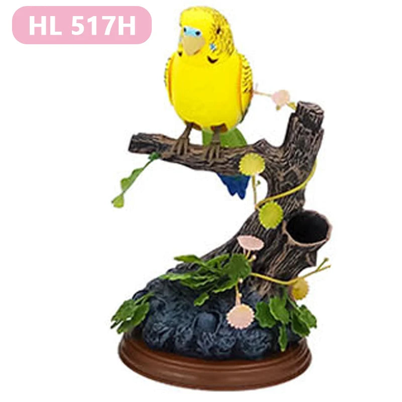 Electric Simulation Voice Control Parrot Toy Musical Magpie Talking Electronic Pet Bird Model Decoration Children'S Toy Gift - Qoraheyhub