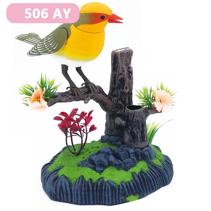 Electric Simulation Voice Control Parrot Toy Musical Magpie Talking Electronic Pet Bird Model Decoration Children'S Toy Gift - Qoraheyhub