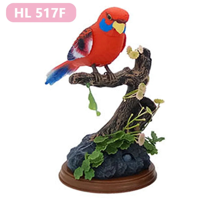 Electric Simulation Voice Control Parrot Toy Musical Magpie Talking Electronic Pet Bird Model Decoration Children'S Toy Gift - Qoraheyhub
