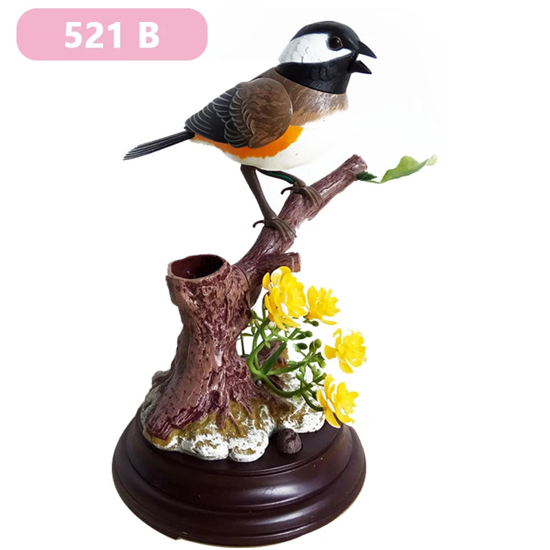 Electric Simulation Voice Control Parrot Toy Musical Magpie Talking Electronic Pet Bird Model Decoration Children'S Toy Gift - Qoraheyhub