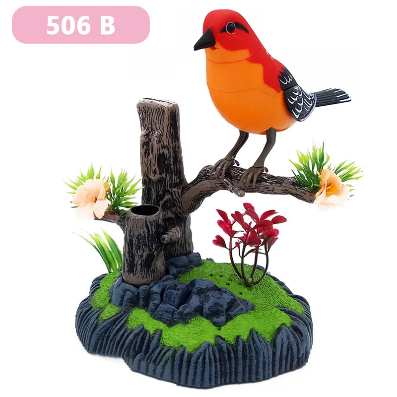 Electric Simulation Voice Control Parrot Toy Musical Magpie Talking Electronic Pet Bird Model Decoration Children'S Toy Gift - Qoraheyhub