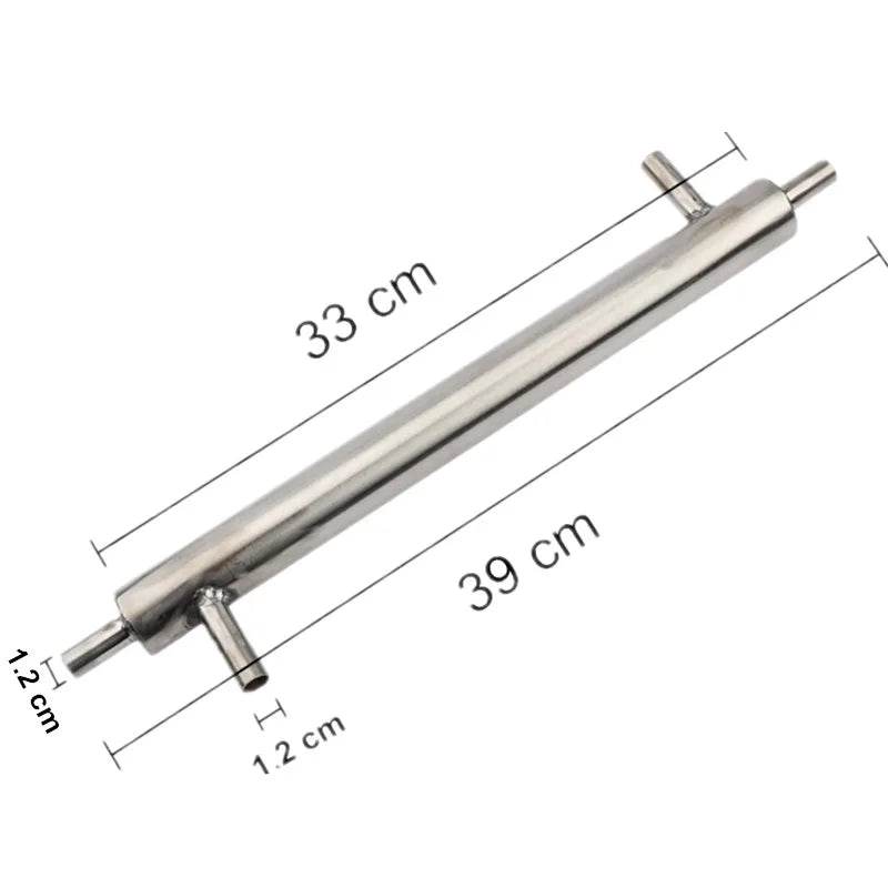 Cooler Distiller Moonshine Condenser Stainless External Cooling Pipe Tube for Home Brewery Vodka Whisky Wine Maker Jewelrieshub Default Title Default Title-