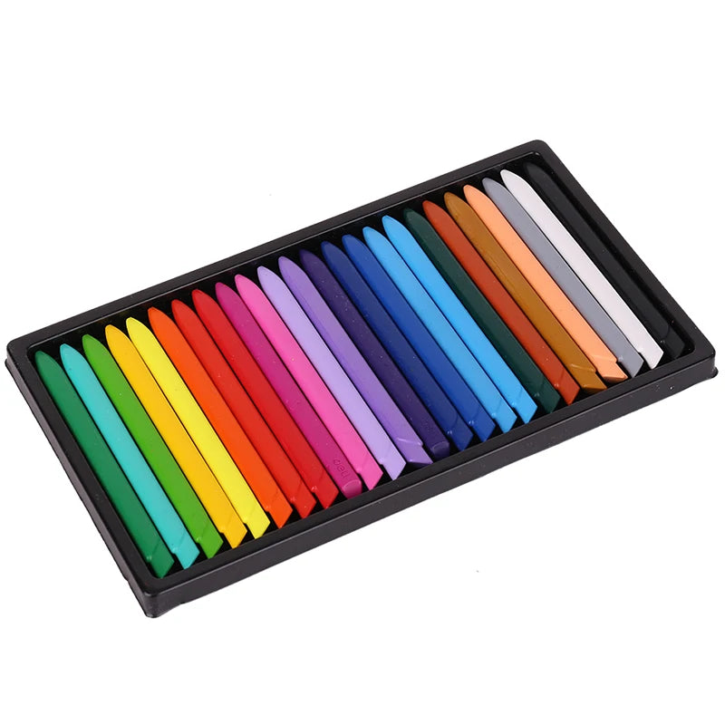 Deli 72061/72062 Plastic Crayon Wax Crayon Color Painting Sticks Color Crayon Color Pencil 12-18 Colors Children Student Caryon - Qoraheyhub
