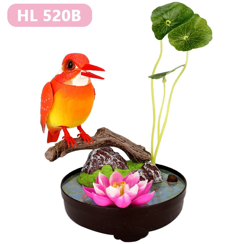 Electric Simulation Voice Control Parrot Toy Musical Magpie Talking Electronic Pet Bird Model Decoration Children'S Toy Gift - Qoraheyhub