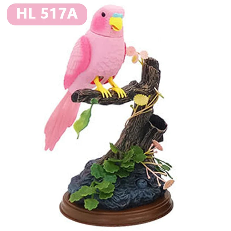 Electric Simulation Voice Control Parrot Toy Musical Magpie Talking Electronic Pet Bird Model Decoration Children'S Toy Gift - Qoraheyhub