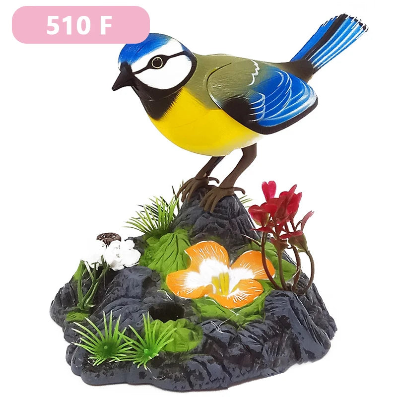 Electric Simulation Voice Control Parrot Toy Musical Magpie Talking Electronic Pet Bird Model Decoration Children'S Toy Gift - Qoraheyhub