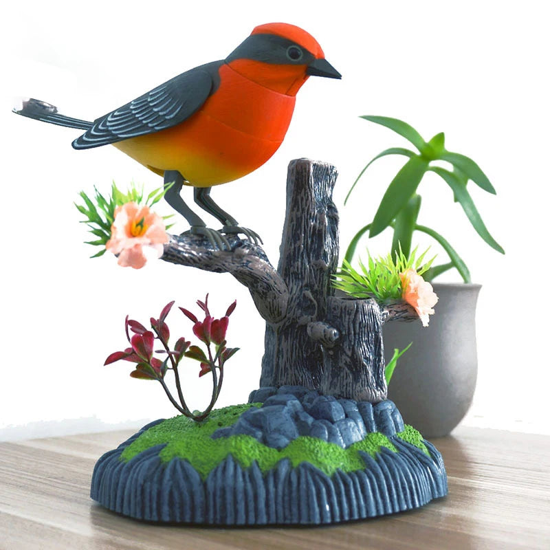 Electric Simulation Voice Control Parrot Toy Musical Magpie Talking Electronic Pet Bird Model Decoration Children'S Toy Gift - Qoraheyhub