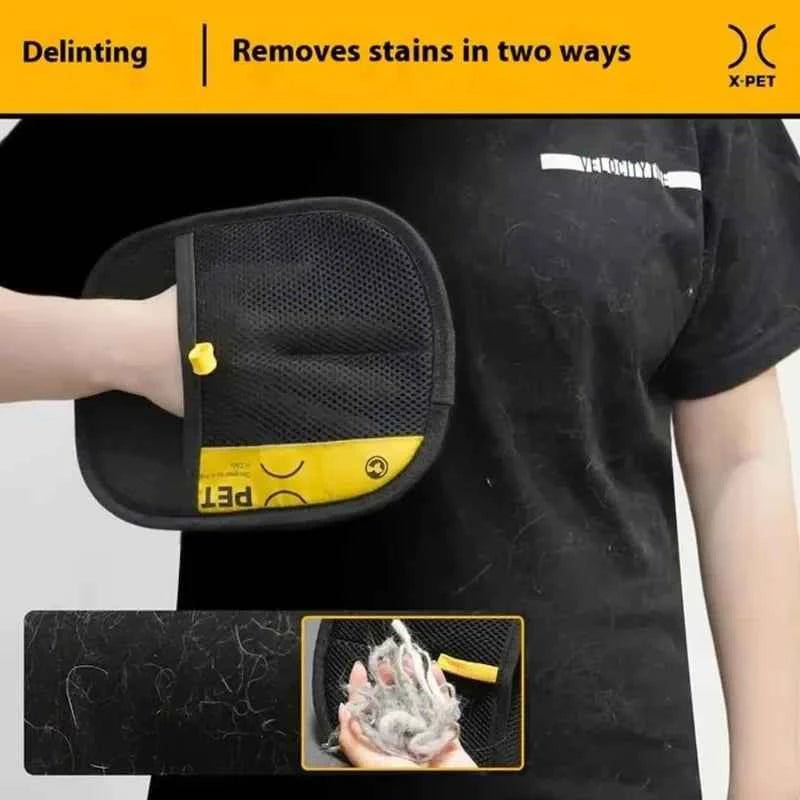 Reusable Electrostatic Pet Hair Removal Gloves Cat Grooming Glove Static Removals Glove for Pets Hairs Removal Mitts Tool
