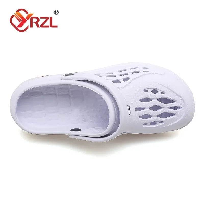 YRZL Sandals Unisex Soft Non-slip Wear-resistant Casual Mens Sandals Comfortable High Quality Beach Shoes Outdoor Slippers Men - Jewelrieshub - white / 44 - jewelrieshub.com - Qoraheyhub - white / 44