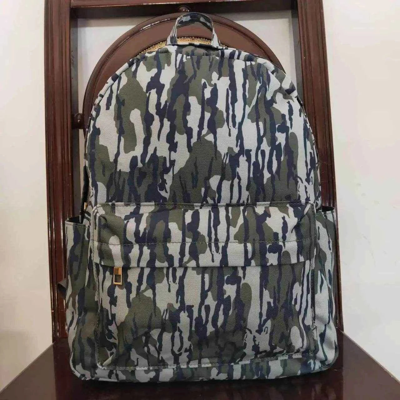 Wholesale RTS Factory Children Camo Grey Backpack Travel Daypack Toddler Outdoor Portable Teen Girl Boy Kids Boutique School Bag
