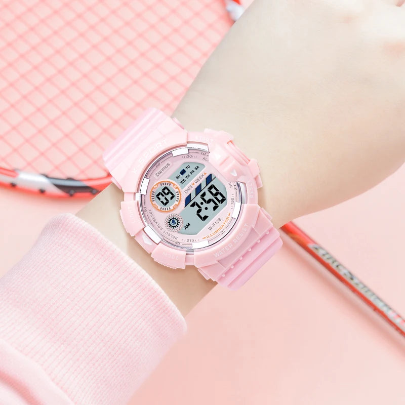 YIKAZE Kids Watches Fashion Luminous Waterproof Alarm Clock Watches Boys and Girls Student Smart Electronic Watch Gift - Qoraheyhub