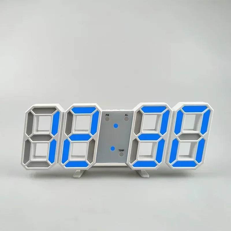 Purchase Products Clock 3D LED Digital Alarm Clock Wall Clock Time/date/temperature For Home/kitchen/office Clocks Decor Garden Qoraheyhub 03 02 05 03-02-05-04-01-07-06-08-