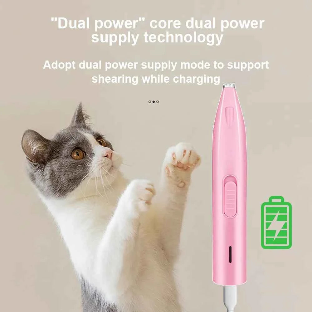 Dog Hair Trimmer Electric Dog Cutter Professional Pet Foot Hair Trimmer Professional Pet Nose/Ear/Paw Trimmer Accessories