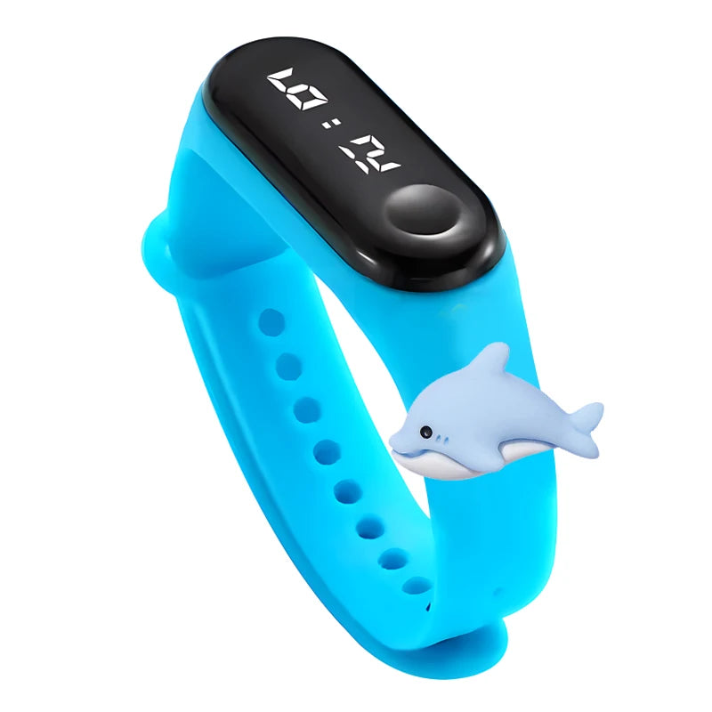 Waterproof Sports Watch for Kids Cartoon Dinosaur Unicorn Toys Children Led Digital Electronic Watch for Boys Girls Bracelet - Qoraheyhub