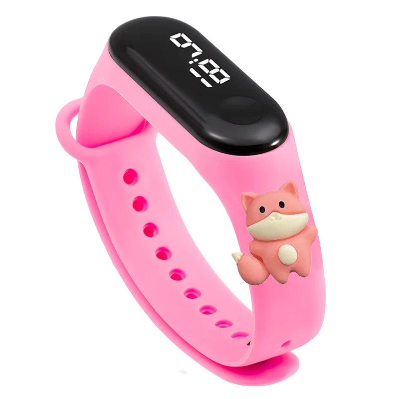 Waterproof Sports Watch for Kids Cartoon Dinosaur Unicorn Toys Children Led Digital Electronic Watch for Boys Girls Bracelet - Qoraheyhub