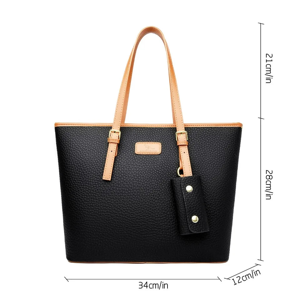 Genuine Brand High Quality Leather Casual Tote Luxury Handbags Women Bags Designer Shoulder Top-handle Bags for Women Sac