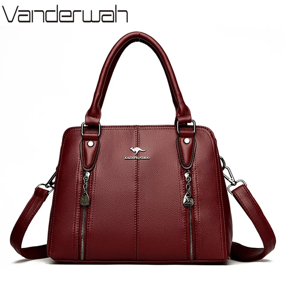 Genuine Brand Luxury Handbags Women Bag Designer Casual Tote Bag High Quality Leather Shoulder Crossbody Bags for Women 2024 New