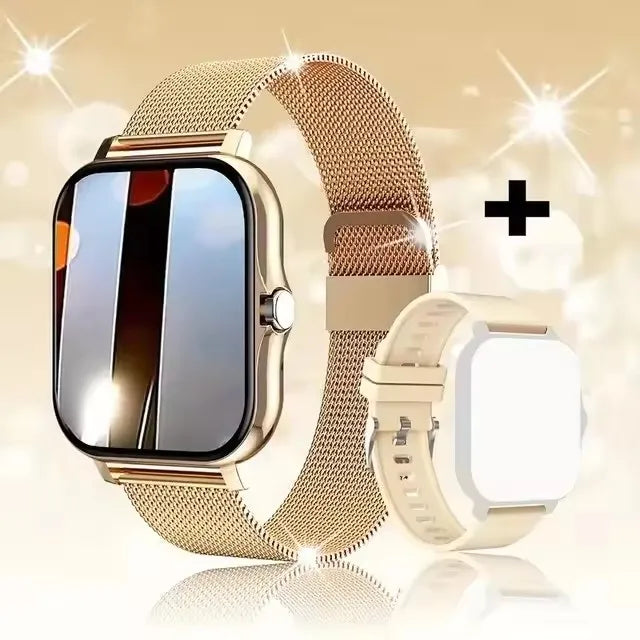 2025 Smart Watch 2.01‘’ Full Touch Amoled BT Call Sport Waterproof Watches Heart Rate Blood Pressure SmartWatch for Men Women - Qoraheyhub
