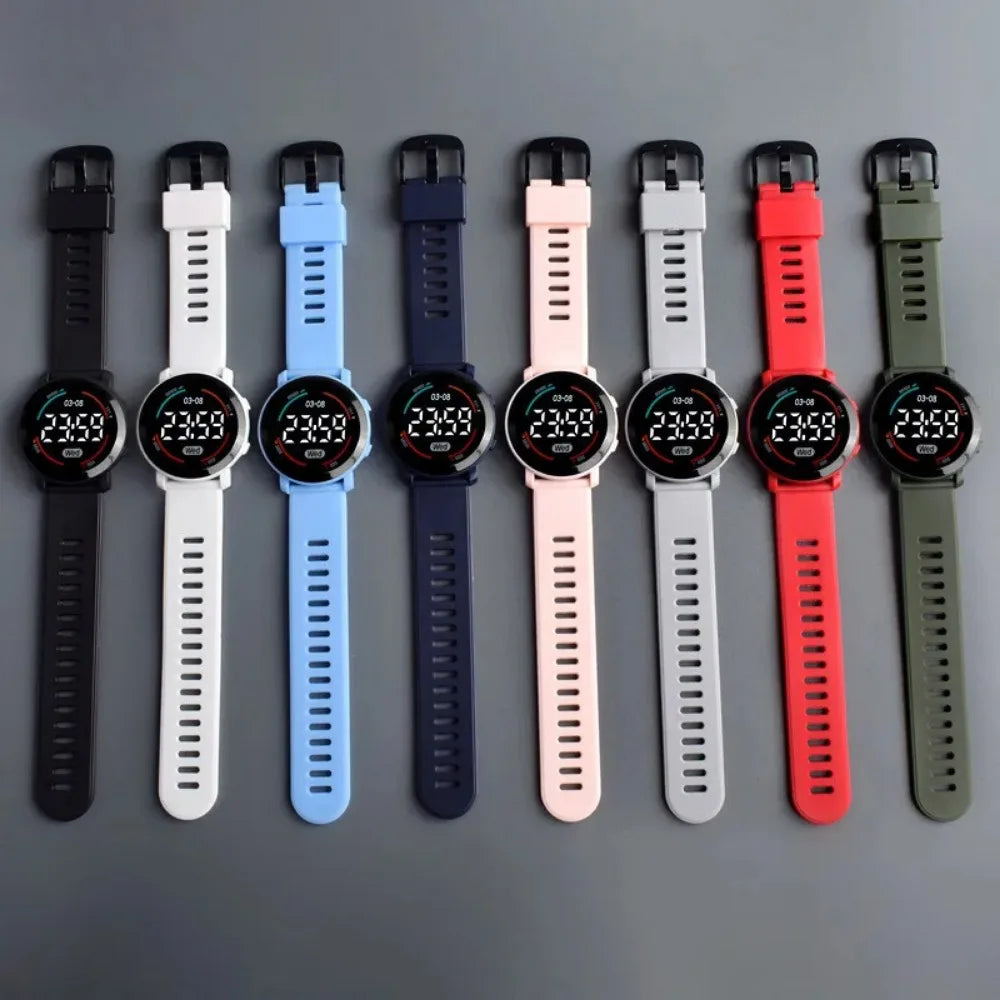 Children's Watches Fashion Digital Watches for Kids Waterproof Sport LED Electronic Wristwatch Simple Boys Girls Student Clock - Qoraheyhub