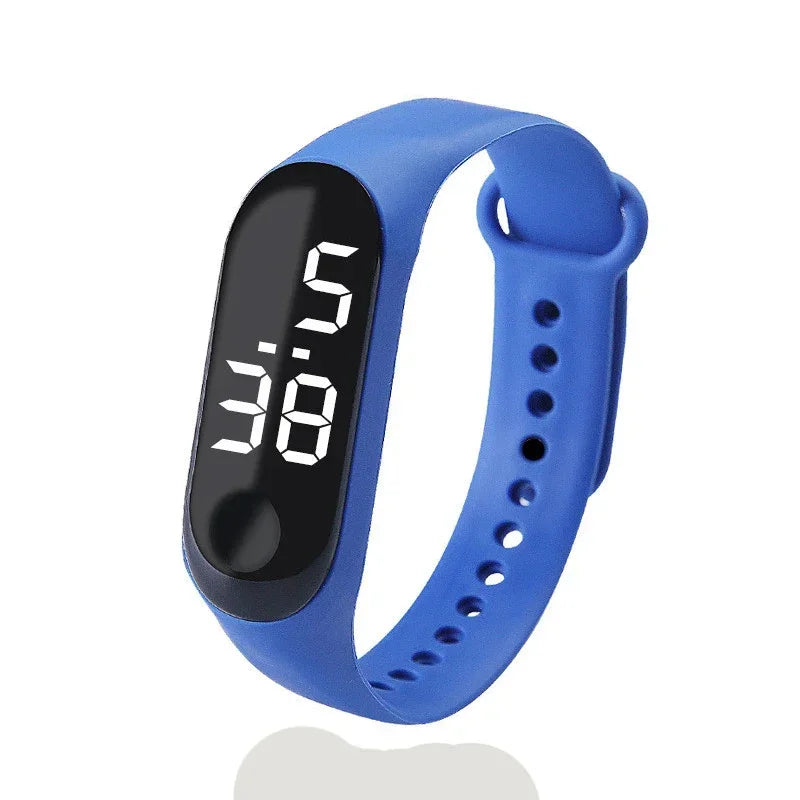 Fashion Sports Watch for Kids Children Waterproof Led Digital Watch Ultra-light Silicone Strap Teen Boys Girls WristWatch Unisex - Qoraheyhub