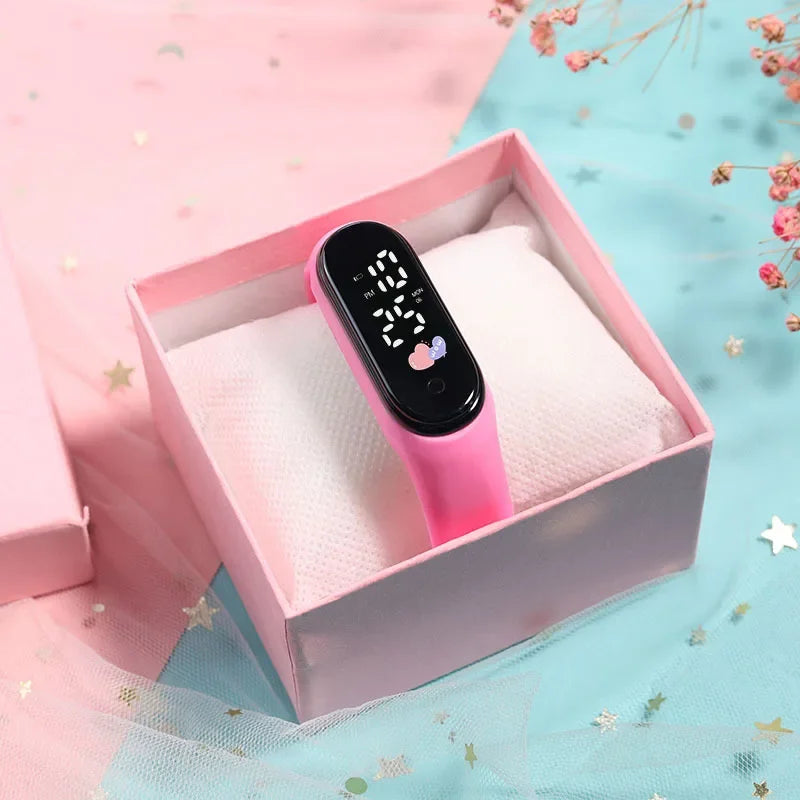 LED Digital Children Watches Birthday Gift for Girls Boy Sport Women Kids Watch Waterproof Bracelet Wristwatch Reloj Niño - Qoraheyhub