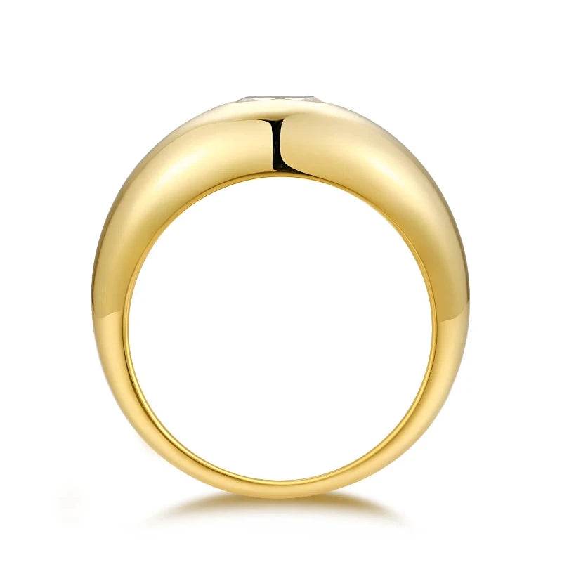 S925 Sterling Silver 4*4 Princes Cut Moissanite Ring Women Yellow Gold Ring Engagement Jewelry Jewelrieshub Yellow gold color / 9 Yellow gold color / 8 Yellow gold color / 7 Yellow gold color / 9-Yellow gold color / 8-Yellow gold color / 7-Yellow gold color / 6-Yellow gold color / 5-