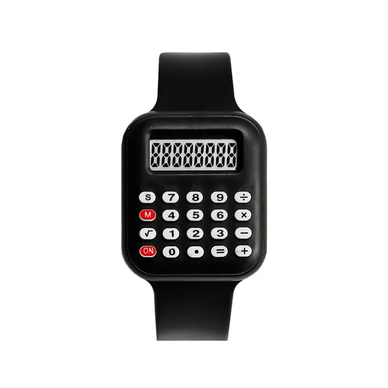 Creative Kids Watch Cartoon LED Digital Watch Calculator Function Sports Electronic Watch for Boys Girls Kids Student Gift Clock - Qoraheyhub