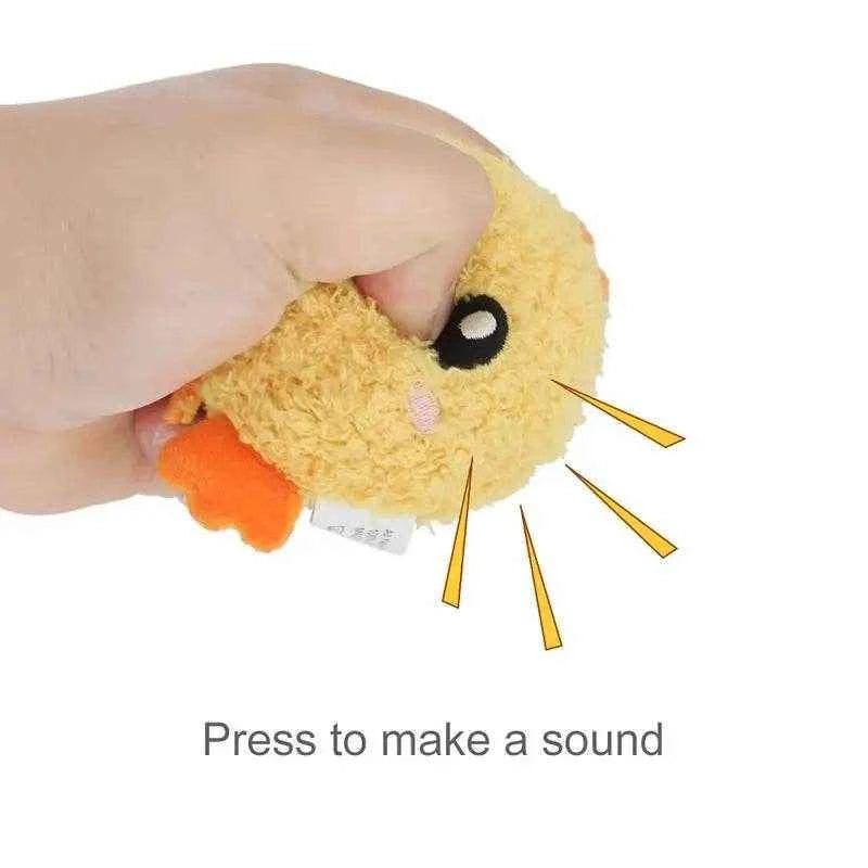 New Sell Well Cute Chicken Squeak Dog Toy Chew Tpr Ball Plush Cartoon Deer Frog Pet Toy For Small Medium Dogs Toys