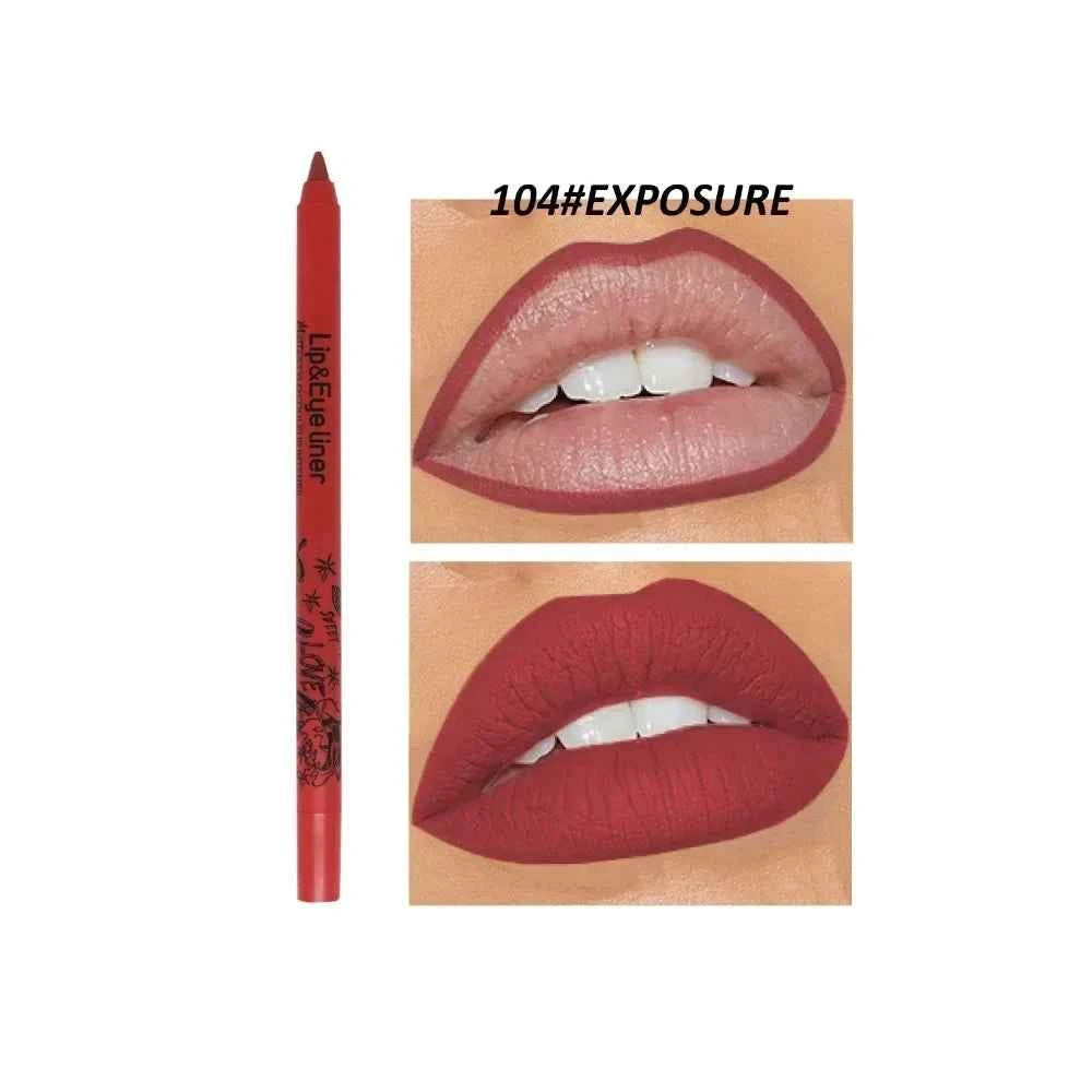 20 Color Slim Lip Liner Pencil Sexy Pink Brown Rose Lip Outline Matte Nude Lipstick Contouring Tint Waterproof Crayon Pen Makeup