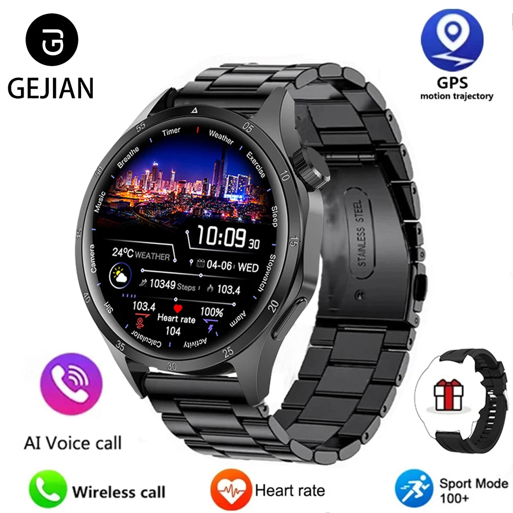 For HUAWEI GT5 Pro GPS NFC Smart Watch Men 360*360 AMOLED Screen Heart rate Bluetooth Call IP67 Waterproof Man Smartwatch 2025 - Qoraheyhub