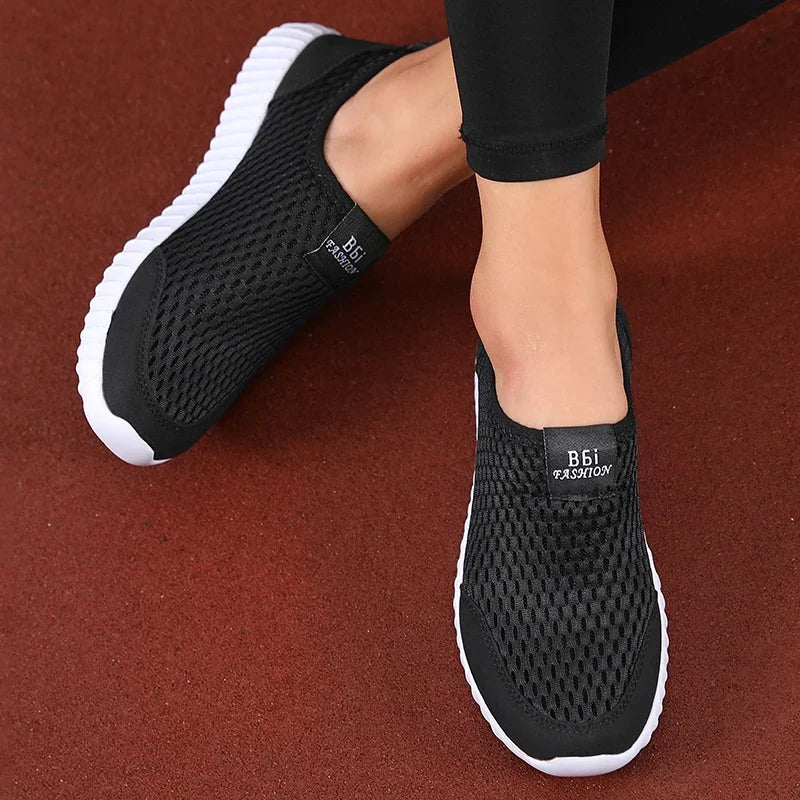 Summer Women's Sneakers Breathable Mesh Men Casual Shoes Fashion Minimalist Design Lightweight Comfortable Outdoor Walking Shoes