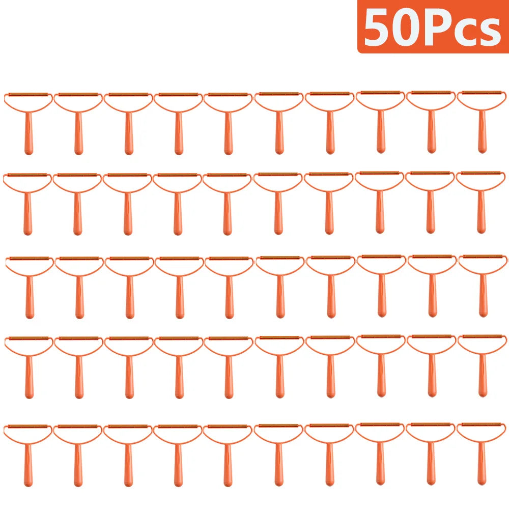 1-50Pcs Clothes Hair Scraper Pet Manual Lint Removal Coat Clothes Double Sided Hair Removal Shaver Brush Tool for Carpet Wool - Qoraheyhub