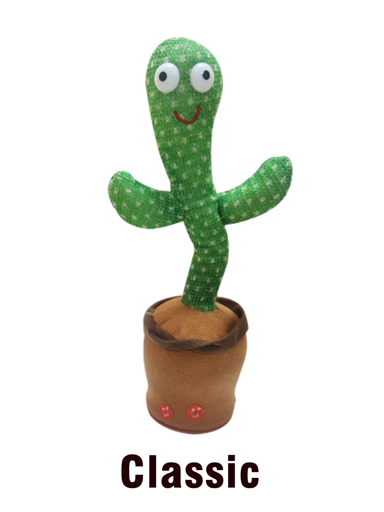 Children's Electronic Dancing Cactus Sound Toy Phone Plush Shine Sing Talking 120 Songs Recording Birthday Party Christmas Gift - Qoraheyhub