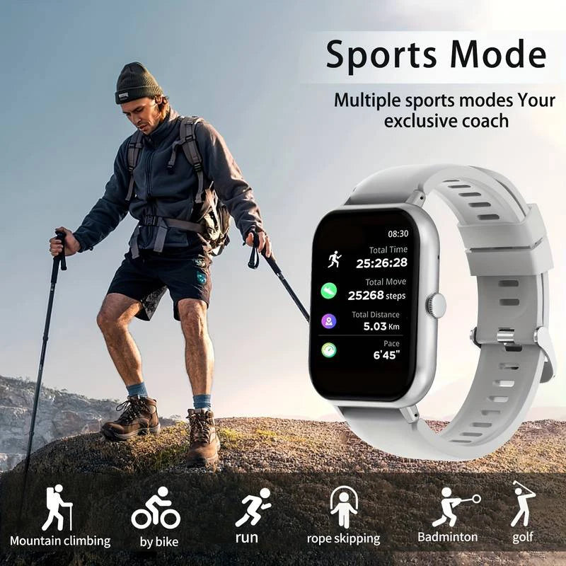 Smart watch, wireless calling /dial, multi -Sport mode,Suitable for men and women, sports watches, for iPhone/Andriod - Qoraheyhub