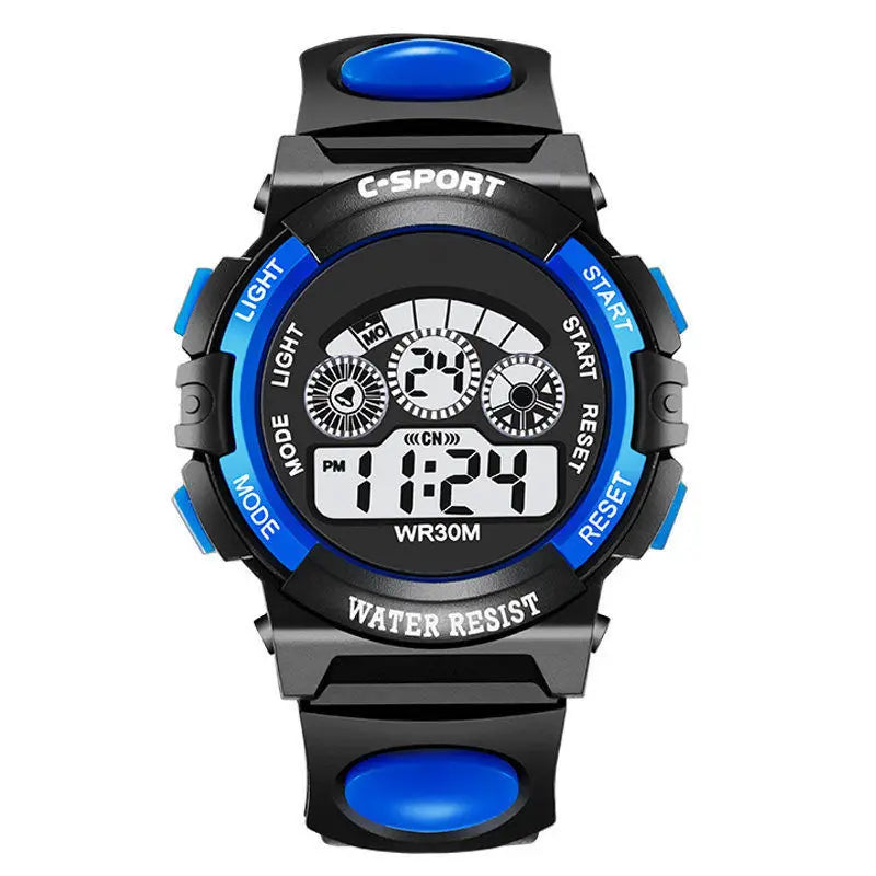 Children Watch Sport Kids Watches Silicone Strap Waterproof LED Digital Watch For Kid Children Student Girl Boy Wristwatch Clock - Qoraheyhub