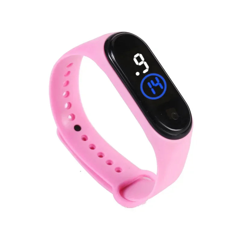 Fashion Sports Watch for Kids Children Waterproof Led Digital Watch Ultra-light Silicone Strap Teen Boys Girls WristWatch Unisex - Qoraheyhub