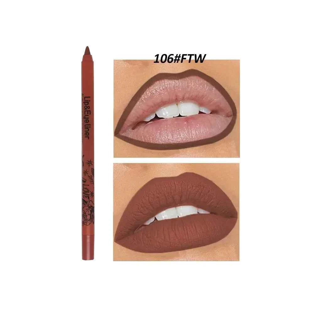20 Color Slim Lip Liner Pencil Sexy Pink Brown Rose Lip Outline Matte Nude Lipstick Contouring Tint Waterproof Crayon Pen Makeup