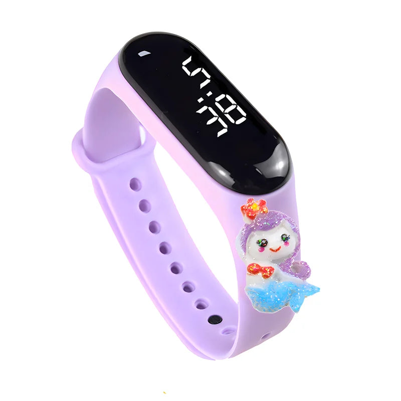 Waterproof Sports Watch for Kids Cartoon Dinosaur Unicorn Toys Children Led Digital Electronic Watch for Boys Girls Bracelet - Qoraheyhub