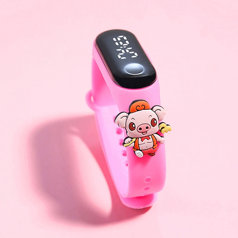 Waterproof Sports Watch for Kids Cartoon Dinosaur Unicorn Toys Children Led Digital Electronic Watch for Boys Girls Bracelet - Qoraheyhub