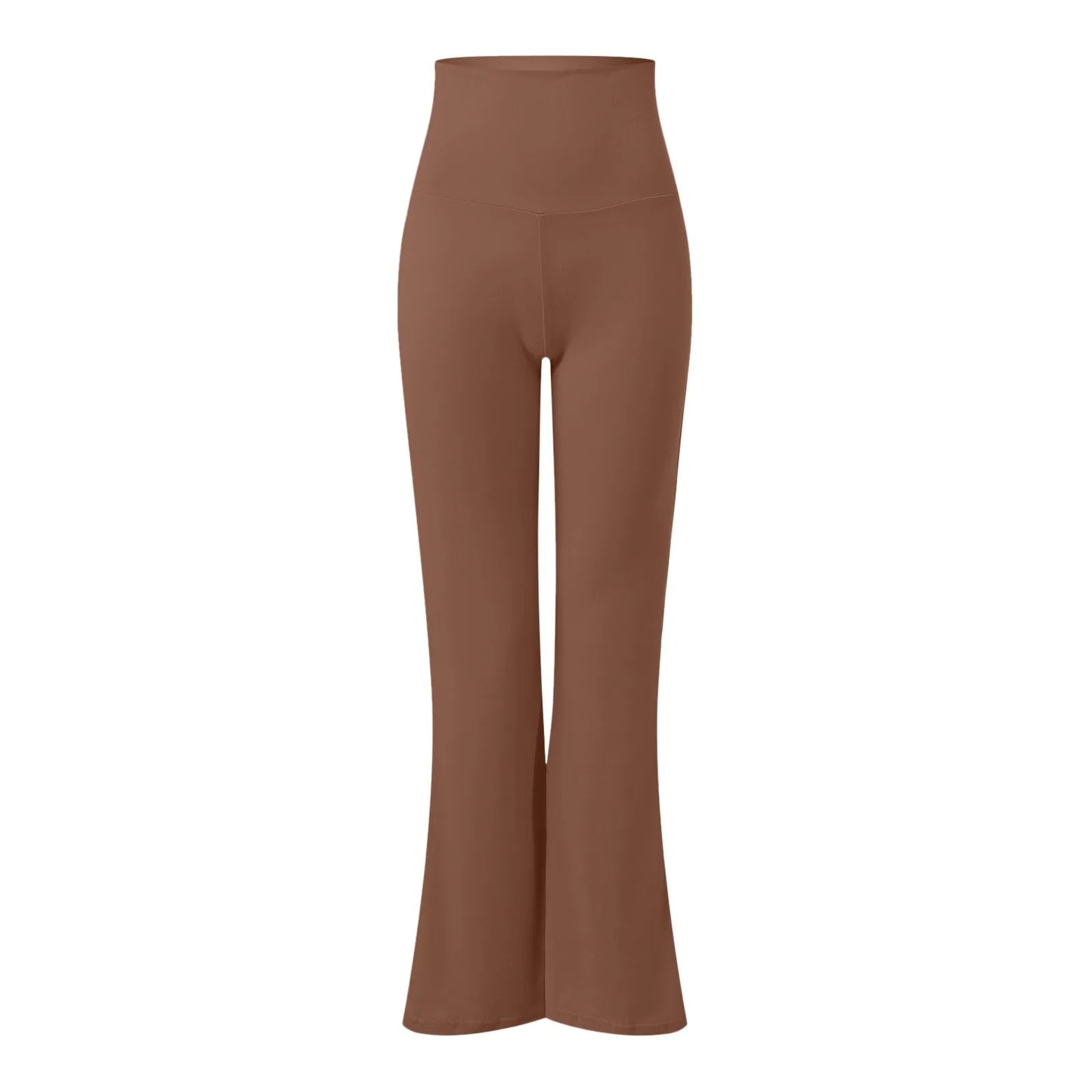 Flare Leggings For Women Low Rise Fold Over Flared Yoga Pants Slim Bootcut Leggings Ladies Comfy Workout Pants Pink Causal - Qoraheyhub