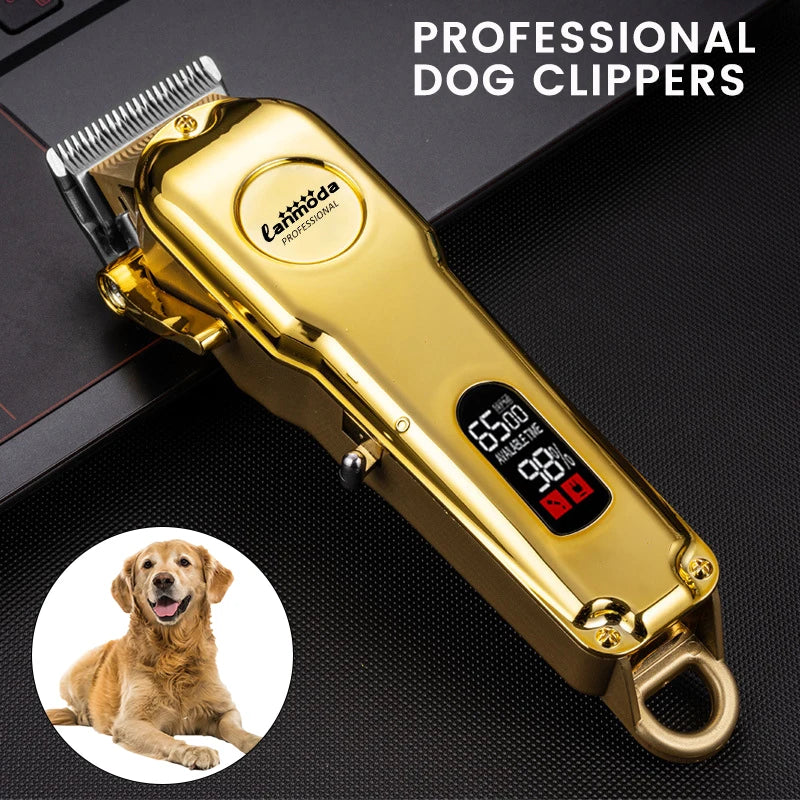 Professional Pet Hair Clipper for Dogs & Cats Electric Puppy Trimmer Rechargeable Animals Grooming Shaver Hair cutter Machine - Qoraheyhub