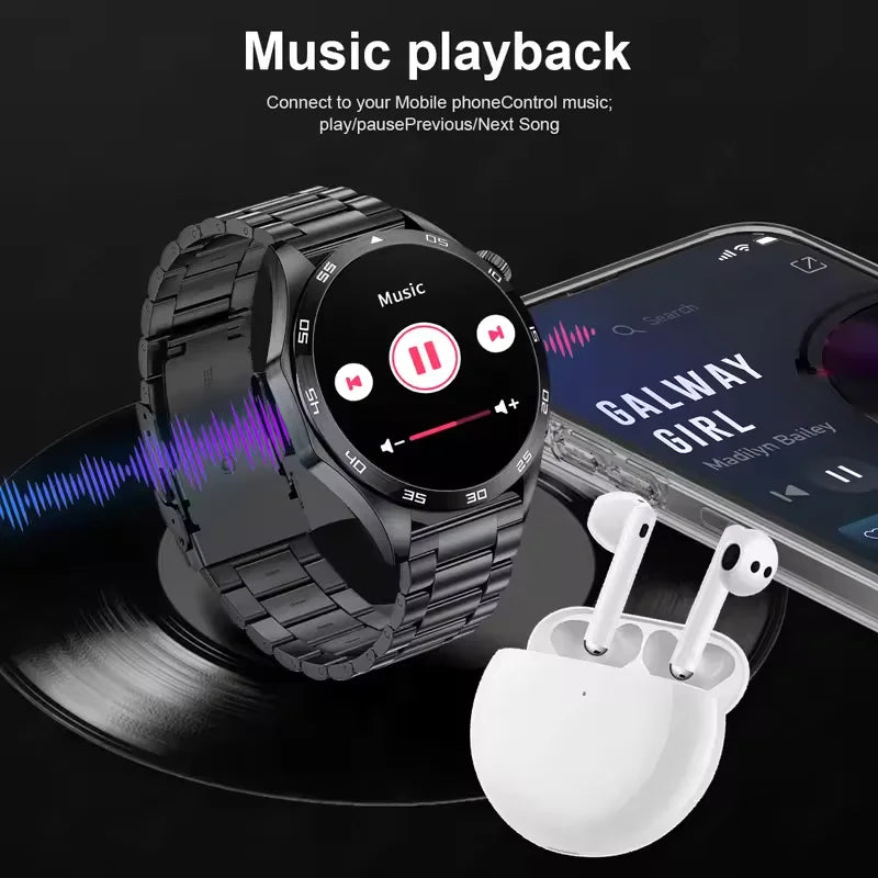 For HUAWEI GT5 Pro GPS NFC Smart Watch Men 360*360 AMOLED Screen Heart rate Bluetooth Call IP67 Waterproof Man Smartwatch 2025 - Qoraheyhub