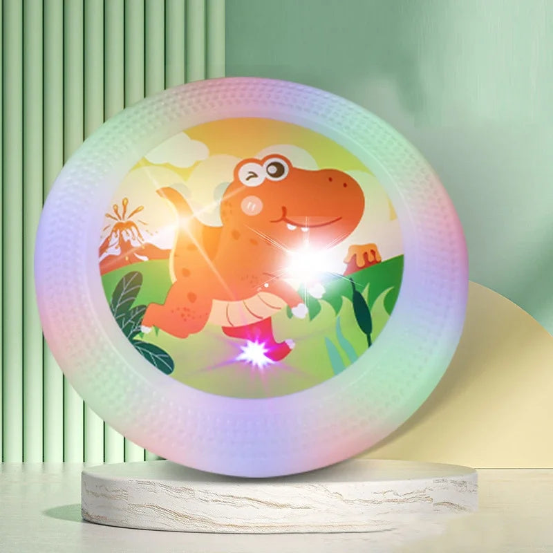 Outdoor Sports Flying Disk Led Flying Saucer Children Hand Throwing Disc Parent-Child Interactive Toys Dogs Flying Saucer Game - Qoraheyhub