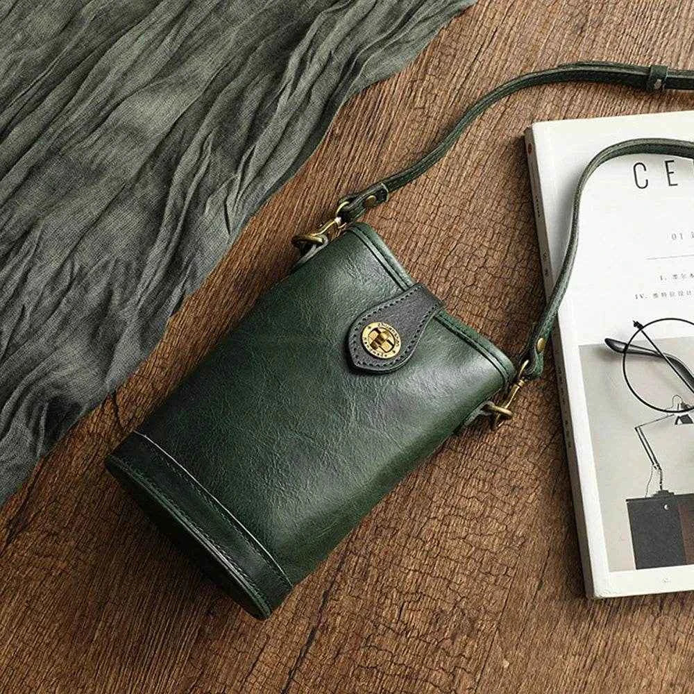 Quality Genuine Leather Crossbody Bag for Women Small Cow Skin Shoulder Fashion Phone Purse Female Promotion