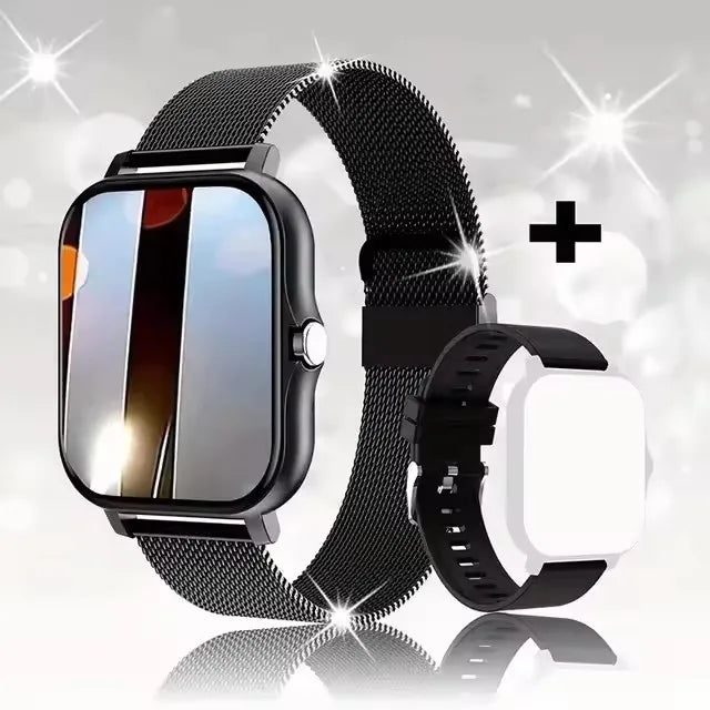 2025 Smart Watch 2.01‘’ Full Touch Amoled BT Call Sport Waterproof Watches Heart Rate Blood Pressure SmartWatch for Men Women - Qoraheyhub