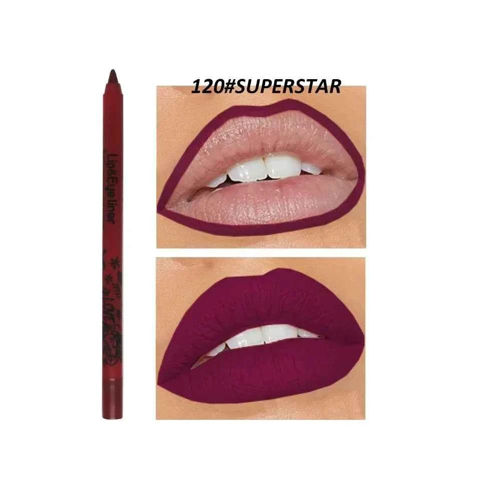 20 Color Slim Lip Liner Pencil Sexy Pink Brown Rose Lip Outline Matte Nude Lipstick Contouring Tint Waterproof Crayon Pen Makeup