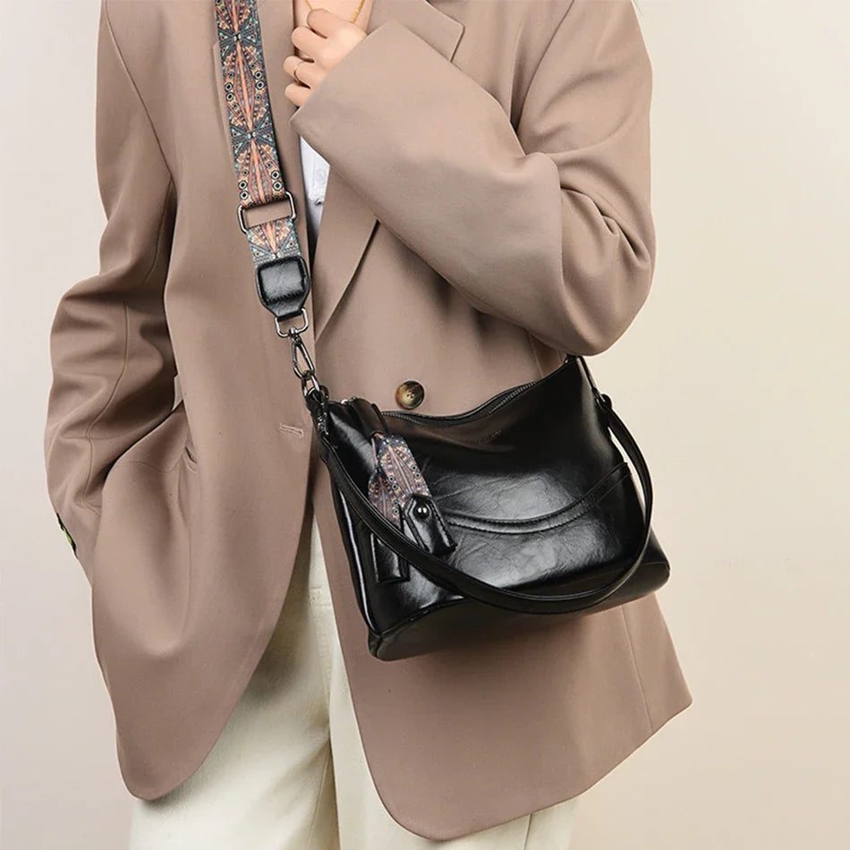 Luxury Designer Shoulder Crossbody Bags High-quality Leather Women Bags 2025 Fashion Ladies Handbags Crossbody Messenger Bag Sac